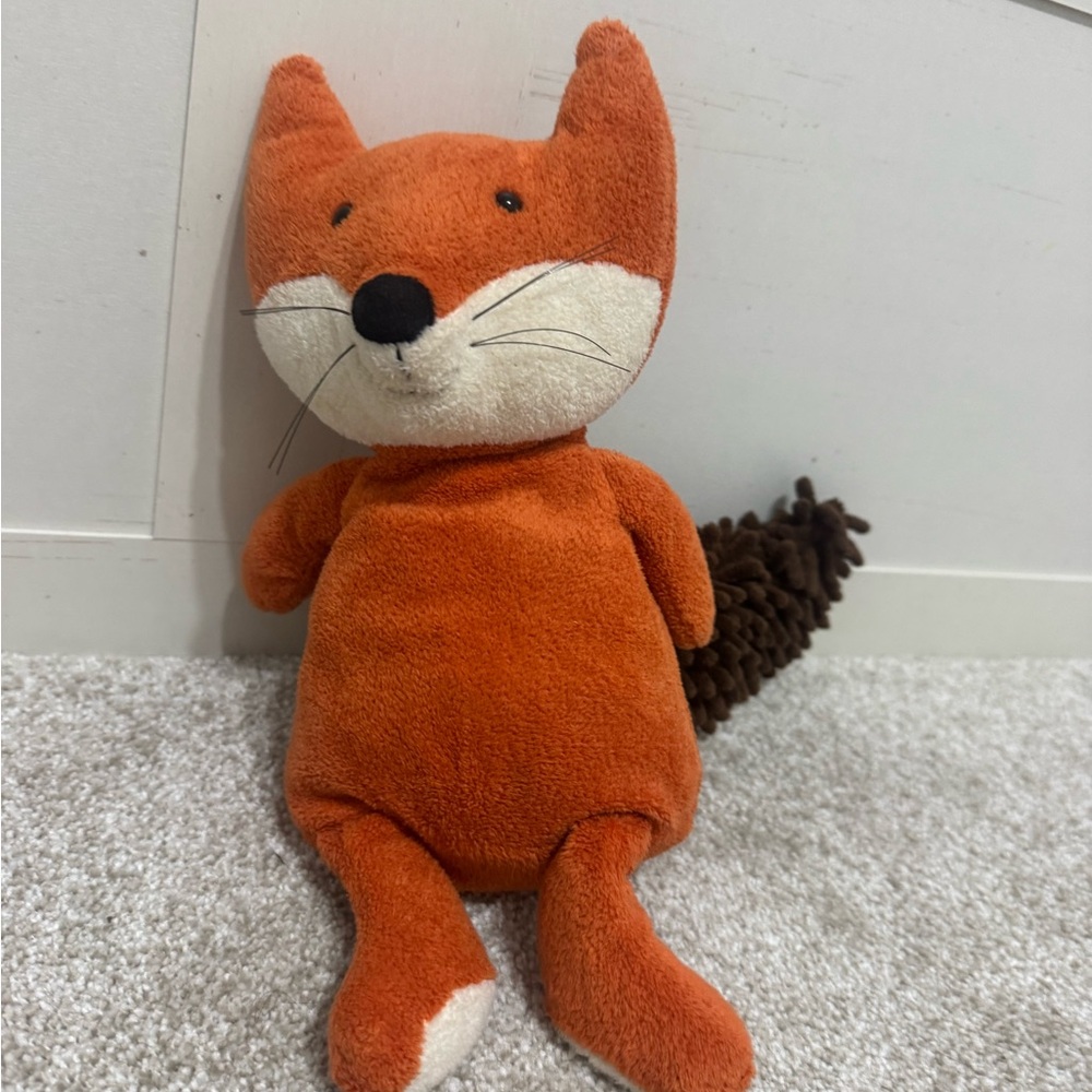 Jellycat London 12" Woodland Fox Orange Stuffed Plush Bushy Brown Tail Lovey - Picture 1 of 8